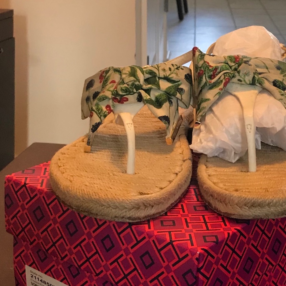 Tory Burch Penny Flat Thong Sandal - Picture 2 of 5